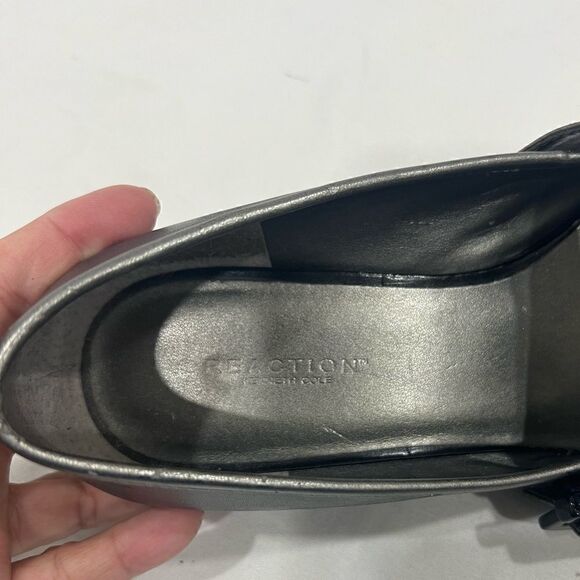 Kenneth Cole Reaction black Very Mary wedges shoessize 8.5 - Picture 4 of 11